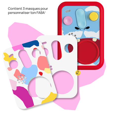 Coque de protection patapum pour conteuse FABA+ Bleu+Jaune+Rose+Rouge 15 - vertbaudet enfant 
