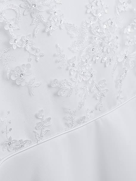 Robe de communion DPOLINA longueur 7/8 fille DANAMADE blanc 3 - vertbaudet enfant 