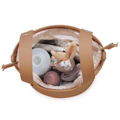 Sac à langer sac poussette bucket icon Camel+Écru+Gris+Vert 3 - vertbaudet enfant 