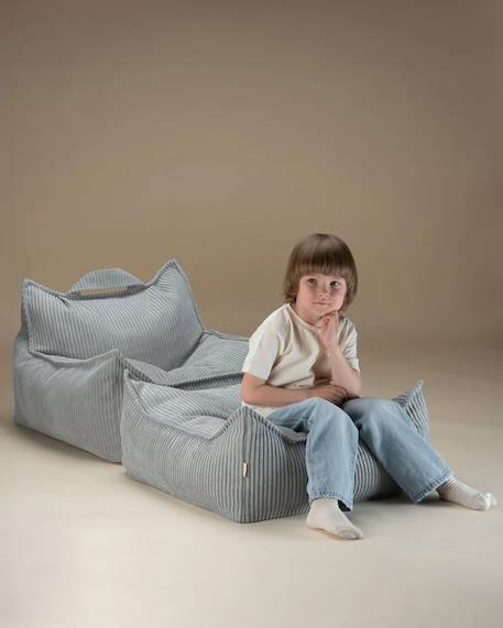 Pouf enfant ottoman carré - coussin de sol déhoussable en velours côtelé Blueberry blue+Brown sugar+Marshmallow+Peppermint green+Pink mousse+Toffee 19 - vertbaudet enfant 