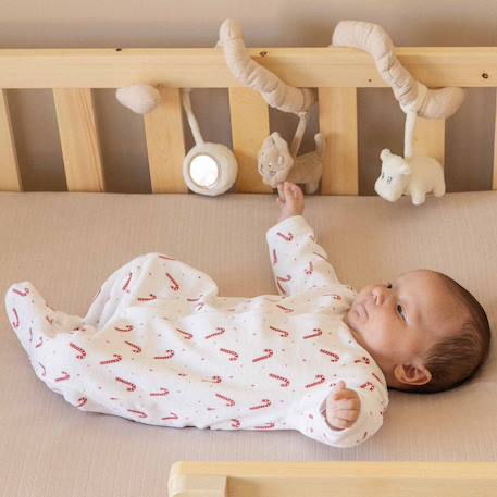 Pyjama en velours pour bébé sucre d'orge Blanc 5 - vertbaudet enfant 
