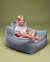 Pouf poire chambre enfant - fauteuil comfortable en velours côtelé Bluberry blue+Brown sugar+Marshmallow+Peppermint green+Pink mousse+Toffee 2 - vertbaudet enfant 