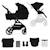 Poussette 2 en 1 Kinderkraft YOXI avec Nacelle Pliable, Siège Réversible, Roues Increvables et UPF50+ Gris+Noir 7 - vertbaudet enfant 
