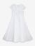 Robe de communion DPOLINA longueur 7/8 fille DANAMADE blanc 1 - vertbaudet enfant 