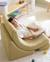 Fauteuil de jeu enfant - pouf design lune en teddy Biscuit+Cream white+Guava+Matcha 24 - vertbaudet enfant 