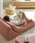 Fauteuil de jeu enfant - pouf design lune en teddy Biscuit+Cream white+Guava+Matcha 17 - vertbaudet enfant 