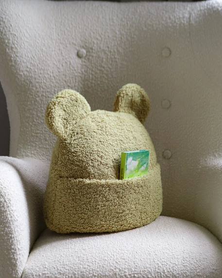 Coussin de rangement avec poche enfant - pochette en teddy Biscuit+Cream white+Guava+Matcha 15 - vertbaudet enfant 