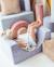 Ensemble de jeu enfant - arc-en-ciel - pouf velours côtelé Blueberry blue+Brown sugar+Marshmallow+Peppermint green+Pink mousse+Toffee 2 - vertbaudet enfant 