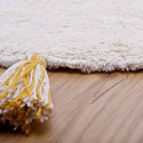 Tapis enfant coton lavable arc en ciel avec pompons rainbow Multicolore - rouge, jaune, beige+Multicolore - rouge, jaune, bleu-gris+Multicolore - vert, jaune, rose 11 - vertbaudet enfant 