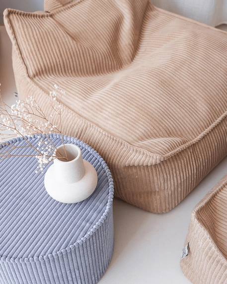Pouf poire chambre enfant - fauteuil comfortable en velours côtelé Bluberry blue+Brown sugar+Marshmallow+Peppermint green+Pink mousse+Toffee 11 - vertbaudet enfant 