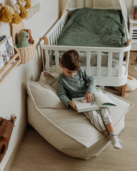 Pouf poire chambre enfant - fauteuil comfortable en velours côtelé Bluberry blue+Brown sugar+Marshmallow+Peppermint green+Pink mousse+Toffee 14 - vertbaudet enfant 