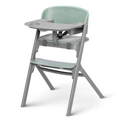 Puériculture-Chaise Haute Évolutive Kinderkraft LIVY 3 en 1 avec Assise Réglable, Repose-Pieds Ajustable et Design Ergonomique