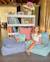 Pouf enfant ottoman carré - coussin de sol déhoussable en velours côtelé Blueberry blue+Brown sugar+Marshmallow+Peppermint green+Pink mousse+Toffee 4 - vertbaudet enfant 