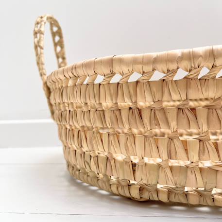 Panier à langer osier ovale Naturel 2 - vertbaudet enfant 