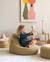 Pouf poire ours chambre enfant - fauteuil comfortable en teddy Biscuit+Cream white+Guava+Maple+Matcha+Warm hazel 25 - vertbaudet enfant 