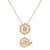Ensemble collier et bague en strass flocon Blanc 1 - vertbaudet enfant 