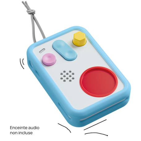 Coque de protection patapum pour conteuse FABA+ Bleu+Jaune+Rose+Rouge 2 - vertbaudet enfant 