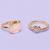 Set de 2 bagues ajustables kitty love Rose 4 - vertbaudet enfant 