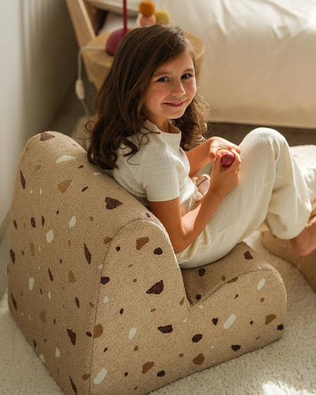 Fauteuil chaise enfant nuage - pouf design terrazzo Terrazzo moss+Terrazzo sand 12 - vertbaudet enfant 