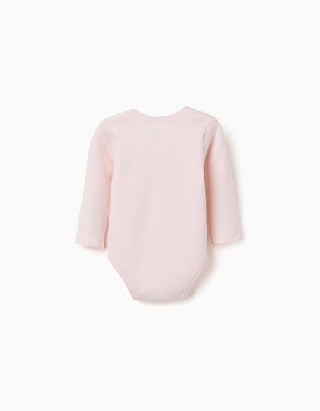 Lot de 4 bodies en coton Multicolore 2 - vertbaudet enfant 