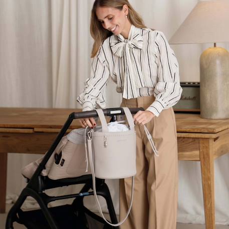 Sac à langer sac poussette bucket icon Camel+Écru+Gris+Vert 18 - vertbaudet enfant 