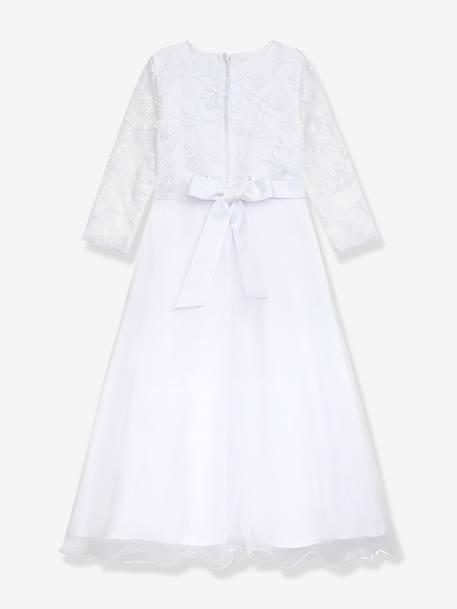 Robe de communion DELOISE longueur 7/8 fille DANAMADE blanc 2 - vertbaudet enfant 