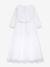 Robe de communion DELOISE longueur 7/8 fille DANAMADE blanc 2 - vertbaudet enfant 