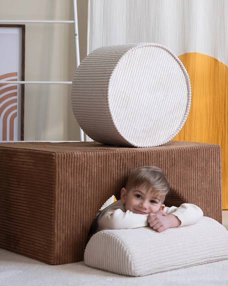 Pouf enfant en velours côtelé Blueberry blue+Brown sugar+Marshmallow+Peppermint green+Pink mousse+Toffee 16 - vertbaudet enfant 