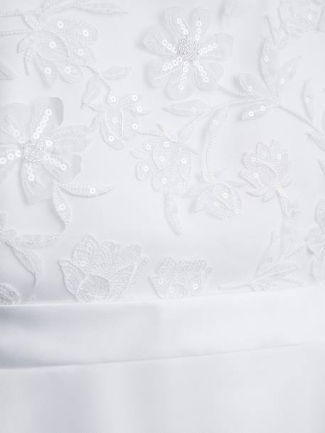 Robe de communion DELOISE longueur 7/8 fille DANAMADE blanc 3 - vertbaudet enfant 