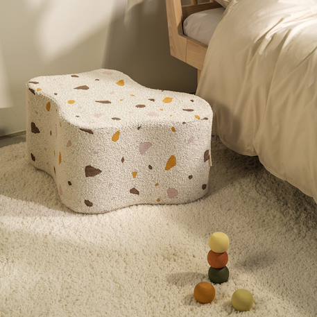 Pouf enfant nuage design terrazzo Terrazzo marble+Terrazzo moss+Terrazzo sand 3 - vertbaudet enfant 