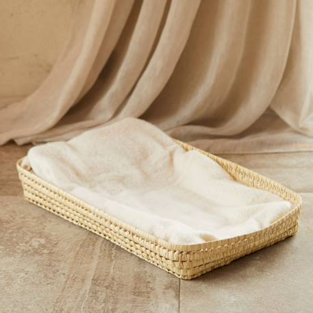 Panier à langer osier rectangle Naturel 4 - vertbaudet enfant 