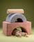 Ensemble de jeu enfant - arc-en-ciel - pouf velours côtelé Blueberry blue+Brown sugar+Marshmallow+Peppermint green+Pink mousse+Toffee 26 - vertbaudet enfant 