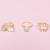 Set de 3 bagues ajustables licorne arc en ciel Rose 2 - vertbaudet enfant 