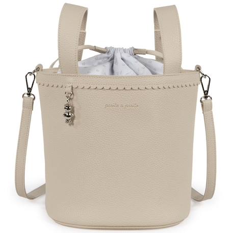 Sac à langer sac poussette bucket icon Camel+Écru+Gris+Vert 7 - vertbaudet enfant 