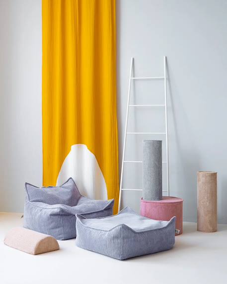 Pouf poire chambre enfant - fauteuil comfortable en velours côtelé Bluberry blue+Brown sugar+Marshmallow+Peppermint green+Pink mousse+Toffee 3 - vertbaudet enfant 