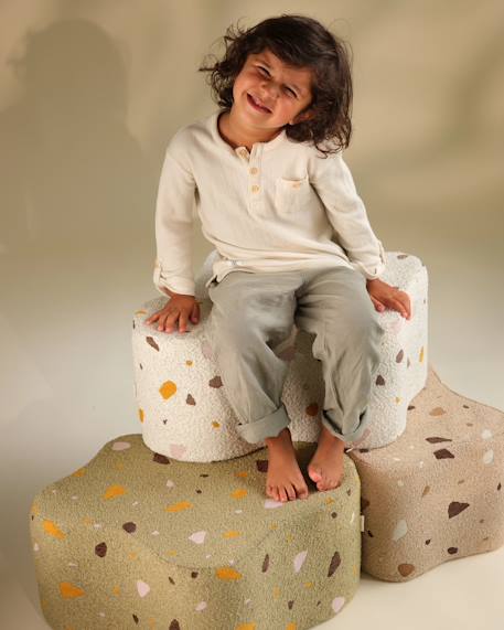 Pouf enfant nuage design terrazzo Terrazzo marble+Terrazzo moss+Terrazzo sand 6 - vertbaudet enfant 