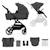 Poussette 2 en 1 Kinderkraft YOXI avec Nacelle Pliable, Siège Réversible, Roues Increvables et UPF50+ Gris+Noir 1 - vertbaudet enfant 