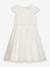 Robe de cérémonie DMILLA avec ceinture fleurie fille DANAMADE écru 1 - vertbaudet enfant 