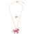 Set collier et bague licorne rose pailletée Rose 1 - vertbaudet enfant 