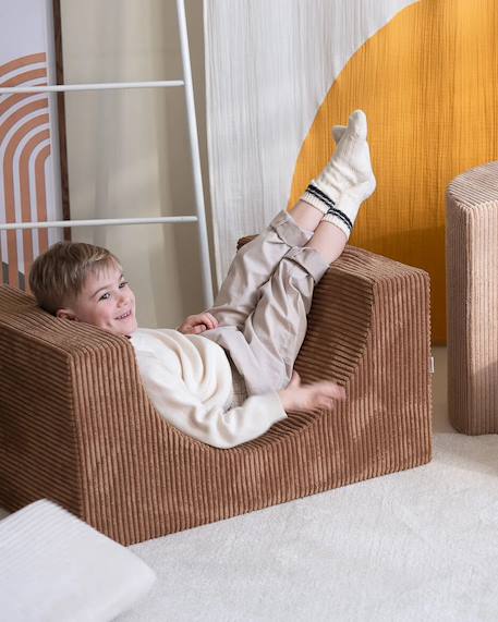 Ensemble de jeu enfant - arc-en-ciel - pouf velours côtelé Blueberry blue+Brown sugar+Marshmallow+Peppermint green+Pink mousse+Toffee 32 - vertbaudet enfant 