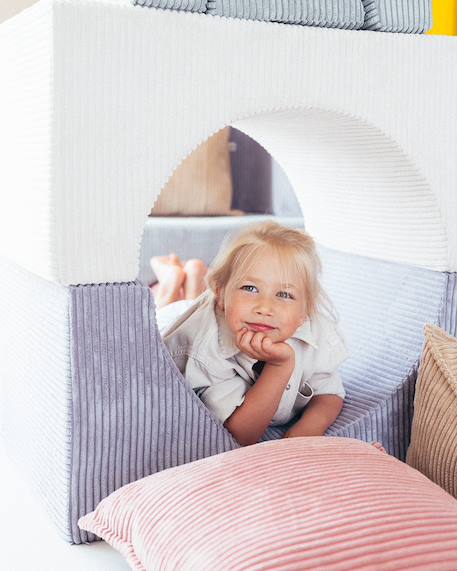 Coussin enfant carré Blueberry blue+Brown sugar+Marshmallow+Peppermint green+Pink mousse+Toffee 24 - vertbaudet enfant 