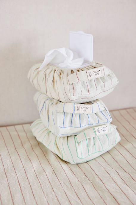 Housse pour lingettes en coton mini Vert 2 - vertbaudet enfant 