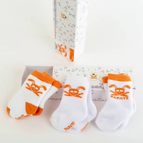 Chaussettes naissance en coton bio Blanc 6 - vertbaudet enfant 