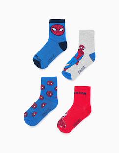 Pack 4 paires de chaussettes spider-man  - vertbaudet enfant