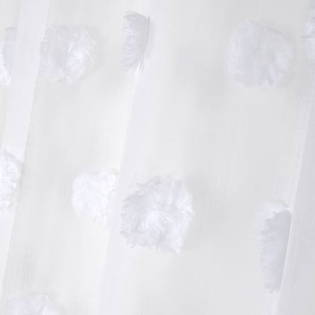 Voilage pompons brodés Blanc+Gris perle+Jaune moutarde+Pink 3 - vertbaudet enfant 