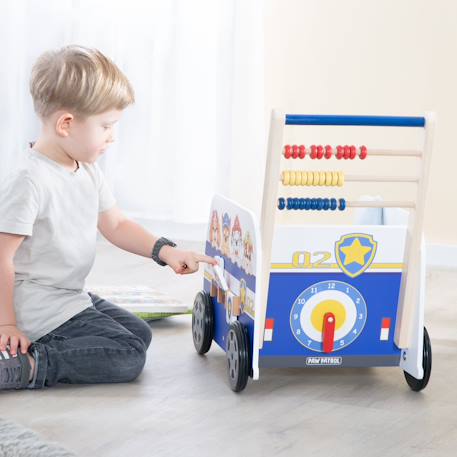 Chariot de marche Pat' Patrouille en forme de bus Bleu / paw patrol 2 - vertbaudet enfant 