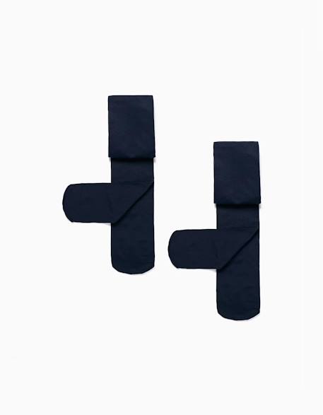 Bébé-Lot de 2 collants en microfibre 40 den