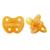 Lot de 2 tétine ronde Beige et jaune+Jaune+Marron 6 - vertbaudet enfant 