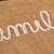 Pochette jute 'family' Naturel 2 - vertbaudet enfant 