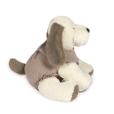 Peluche chien velours et coton sintra Beige+Vert de gris 3 - vertbaudet enfant 